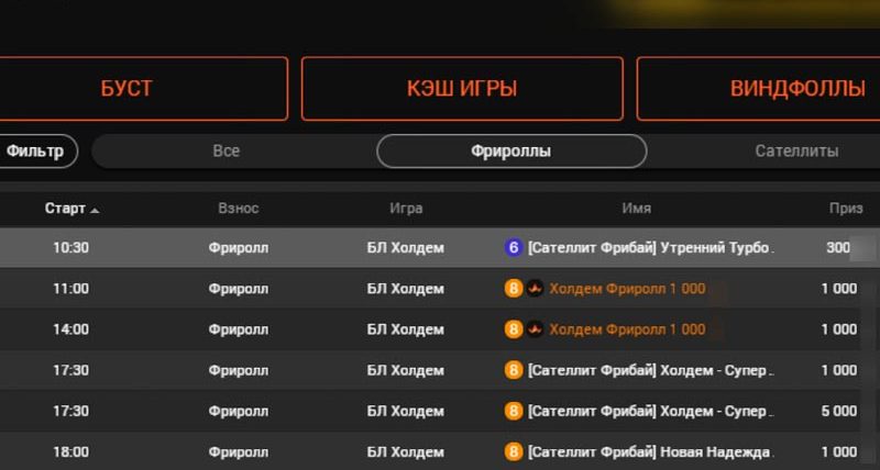 Фрироллы в покер-руме